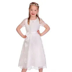 MarJo Dirndl Kinderdirndl 2tlg. - FILLINA - offweiß 110/116