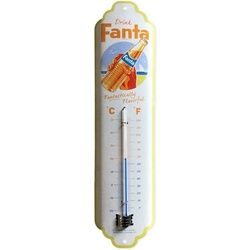 Nostalgic-Art Raumthermometer Retro Metall-Thermometer Innen Aussen Analog - Fanta