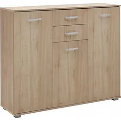 priess Kombikommode Barcelona mit 4 Schubkästen und Tür in 6 Farben beige 123 cm x 103 cm x 38 cm
