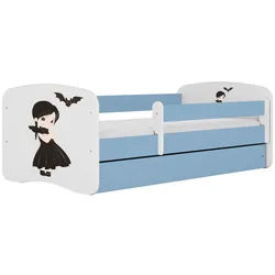 Raumhirsch Furniture Kinderbett Wednesday mit Schublade 180/80 90/61/184 , Blau , Holzwerkstoff , Rechteckig , 80x180 cm , FSC 100% , Babymöbel & Kindermöbel, Kinderzimmer & Jugendzimmer, Kinderbetten