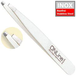 Witte Pinzette gerade INOX