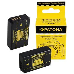 Patona 2x Akku für Nikon EN-EL20 Kamera-Akku Ersatzakku Kameraakku 800 mAh (7,2 V, 2 St), EN-EL20a 1 J-1 1J1 J1 1V3 1 V-3 V3 ENEL20 ENEL20