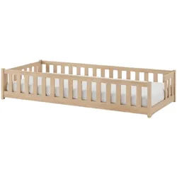 Kids Collective Bodenbett 80x180 cm in Natur , Naturfarben , Holz , 80x180 cm , Babymöbel & Kindermöbel, Kinderzimmer & Jugendzimmer, Kinderbetten