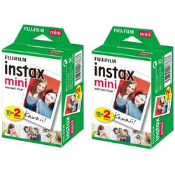 FUJIFILM Fotopapier 2x Fujifilm Instax Film Mini 2x10 Blatt, glänzend (16567828)