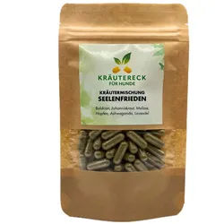 Kräuterkapseln Hund ‚Äì Seelenfrieden | mit Baldrian, Johanniskraut & mehr Kapseln 60 St