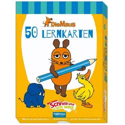 Trötsch Verlag Karteikarten TRÖTSCH Lernkarten Die Maus Schreib und wisch weg
