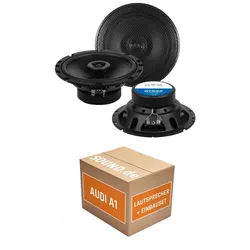 JUST SOUND best choice for caraudio Lautsprecher Boxen Einbauset Crunch GTS62 Audi A1 8X Auto-Lautsprecher (90 W) schwarz