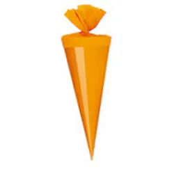 Livepac Office Schultüte 5 Deko Schultüten / Länge: 20cm / Farbe: orange