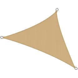 Sol Royal Sonnensegel SolVision PS9 420/420/600 cm dreieckig Sand Pe , Sandfarben , Kunststoff , 420x420 cm , Sonnenschutz, Sonnenschirme