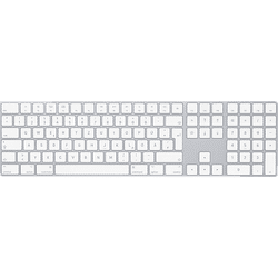 APPLE MQ052D/A Magic Keyboard mit Ziffernblock D, Tastatur, Scissor, kabellos, Silber