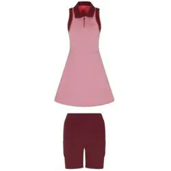EA7 für Damen. 7W000560_AF19155 Tennis Pro Freestyle rosa Kleid (XL), Sportlich, Tennis/Padel, Polyamid, Ärmellos / Hosenträger