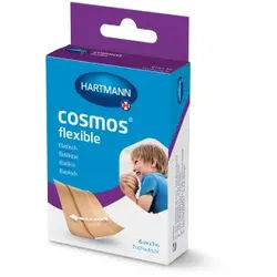 Cosmos® flexible Wundpflaster 6 cm x 1 m, wasserabweisend, Hautfreundliches Pflaster mit gut haftenden und atmungsaktiven Eigenschaften, 1 Packung = 1 Stück