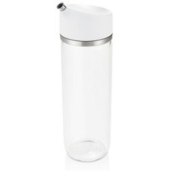 OXO Ölspender Glasflasche, tropffrei, Praktischer Öldosierer zum präzisen Ausschenken von Essig und Öl, 1 Stück - 355 ml