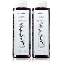 Korres Almond & Linseed Shampoo für trockenes und beschädigtes Haar vorteilhafte Packung