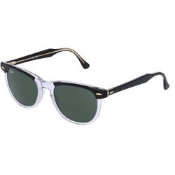 Ray-Ban RB2398 Unisex-Sonnenbrille Vollrand Browline Acetat-Gestell, Schwarz