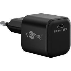 Goobay USB-CTM PD Schnellladegerät Nano (65 W) schwarz - 1x USB-CTM-Anschluss (Power Delivery) - schwarz