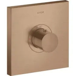 hansgrohe Fertigset ShowerSelect HF UP-Thermostat, eckig, brushed red gold