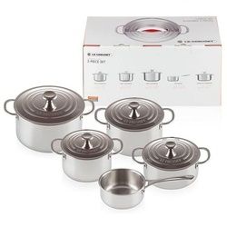 LE CREUSET Topf-Set Le Creuset 3-PLY PLUS Topfset 5-teilig