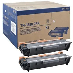 Brother Toner-Set »TN-3380« schwarz - 2 Stück schwarz