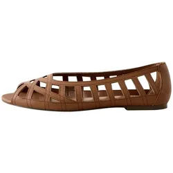 Next Forever Comfort® zehenfreie, flache Schuhe Ballerina (1-tlg) braun 37 EU