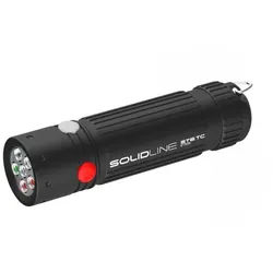 SOLIDLINE Taschenlampe ST6TC, Bis zu 50 lm, 35m Leuchtweite, 70 Std Laufzeit, Controller & Batterie schwarz 10.1 cm