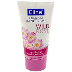 Elina Med Handcreme Elina Handcreme 50ml Wildrose Tube, 1-tlg., Handcreme Wildrose Rose pflegend feuchtigkeitspflege weiß