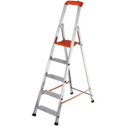 Gierre Stabila AL720DS - 5 Stufen, 1,71 m - Aluminium-Stehleiter