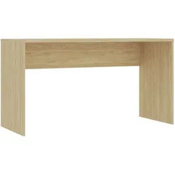 Hom`in Schreibtisch , Eichefarben , Holzwerkstoff , rechteckig , Wange , 73x54.5x135 cm , Büromöbel, Schreibtische, Schreibtische