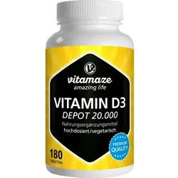 Vitamin D3 20.000Ie Depot Hochdosiert 180 ST