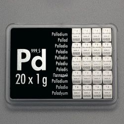 Palladiumtafel (20x 1g Feinpalladium) CombiBar