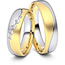 Trauringe Wien 585er Gelb-/Weiflgold - 7324
