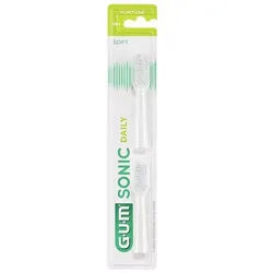 Gum Sonic Daily Ersatzbürstenköpfe Weiß 2 ST