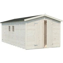 Palmako Gerätehaus Dan 14,7 m2 - 16 mm naturbelassen