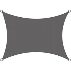 Sol Royal Sonnensegel SolVision PS9 200/300 cm rechteckig Anthrazit Pe , Kunststoff , 300x200 cm , Sonnen- & Sichtschutz, Sonnensegel