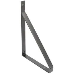 SO-TECH® Wandregalhalter Regalkonsole RK08 schwarz Stahl Regalwinkel für Holzplatten, 1-tlg., Tragkraft je Paar: 30 kg schwarz