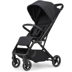Osann Buggy , Schwarz , Textil , 51x105x84.5 cm , EN 1888, UV 50+ , Federung, 5-Punkte-Gurt, Griff in Lederoptik, Transportsicherung, mit Tragegriff, Einhand-Faltmechanismus, Reflektorstreifen, abnehmbarer Schutzbügel , Baby on Tour, Kinderwagen, Buggys