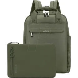 GOLLA 76465 - Laptop Rucksack 15.6'' mit Sleeve 13'' als Set in green