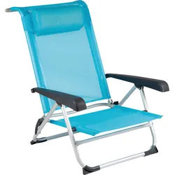 Bo-Camp Strandstuhl Saint-Tropez mit Kopfkissen Blau