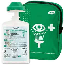 Wero Augenspülflasche A7 mit Gürteltasche 200 ml