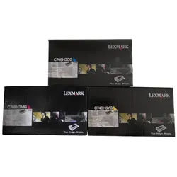 Lexmark C748 Corporate Toner Cartridge CMY Pack of 3