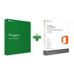 Microsoft Project 2016 Professional + Office 2016 Professional Plus (Bundle)