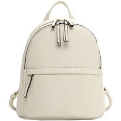 Rucksack EMILY & NOAH "Rucksack E&N Tours RUE 09", Damen, Gr. B/H/T: 30cm x 30cm x 16cm, grau (lighttaupe 911), Obermaterial: 70% PVC PVC. 30% Polyurethan PU., Rucksäcke Rucksack