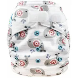 Blümchen Pocketwindel mit Bambusfutter Klett Cozy Whale 1 St