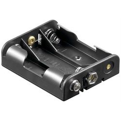 Batteriehalter für 3x Mignon mit Druckknopf