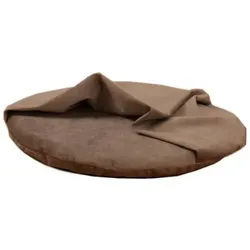 Haustierkissen , Taupe , Textil , Uni , Füllung: Polyester , 80x22x80 cm , Bezug abnehmbar und waschbar, weich gepolstert, besonders weich , Freizeit & Co, Tierbedarf, Tierzubehör