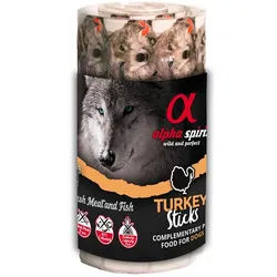 alpha spirit Ristra Stick Pute | 12 Stk. x 16er Hundesnack
