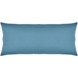 Novel Polsterbezug , Blau , Textil , 2-teilig , Uni , 40x80 cm , atmungsaktiv, pflegeleicht, schadstoffgeprüft , Heimtextilien, Bezüge, Polsterbezüge