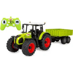 Jamara RC-Traktor Claas Arion 660 mit Kippanhänger 1:24 2,4GHz, mit LED Licht grün