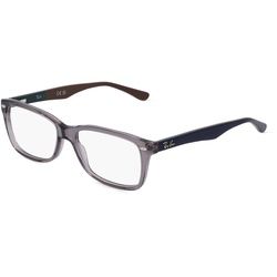 Ray-Ban RB5228 Unisex-Brille inkl. Gläser Vollrand Eckig Kunststoff-Gestell, Grau