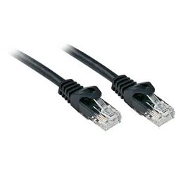 Lindy LINDY 48195 RJ45 Patchkabel CAT 6 U/UTP 5.00 m Schwarz 1 St. Netzkabel, (500.00 cm) schwarz